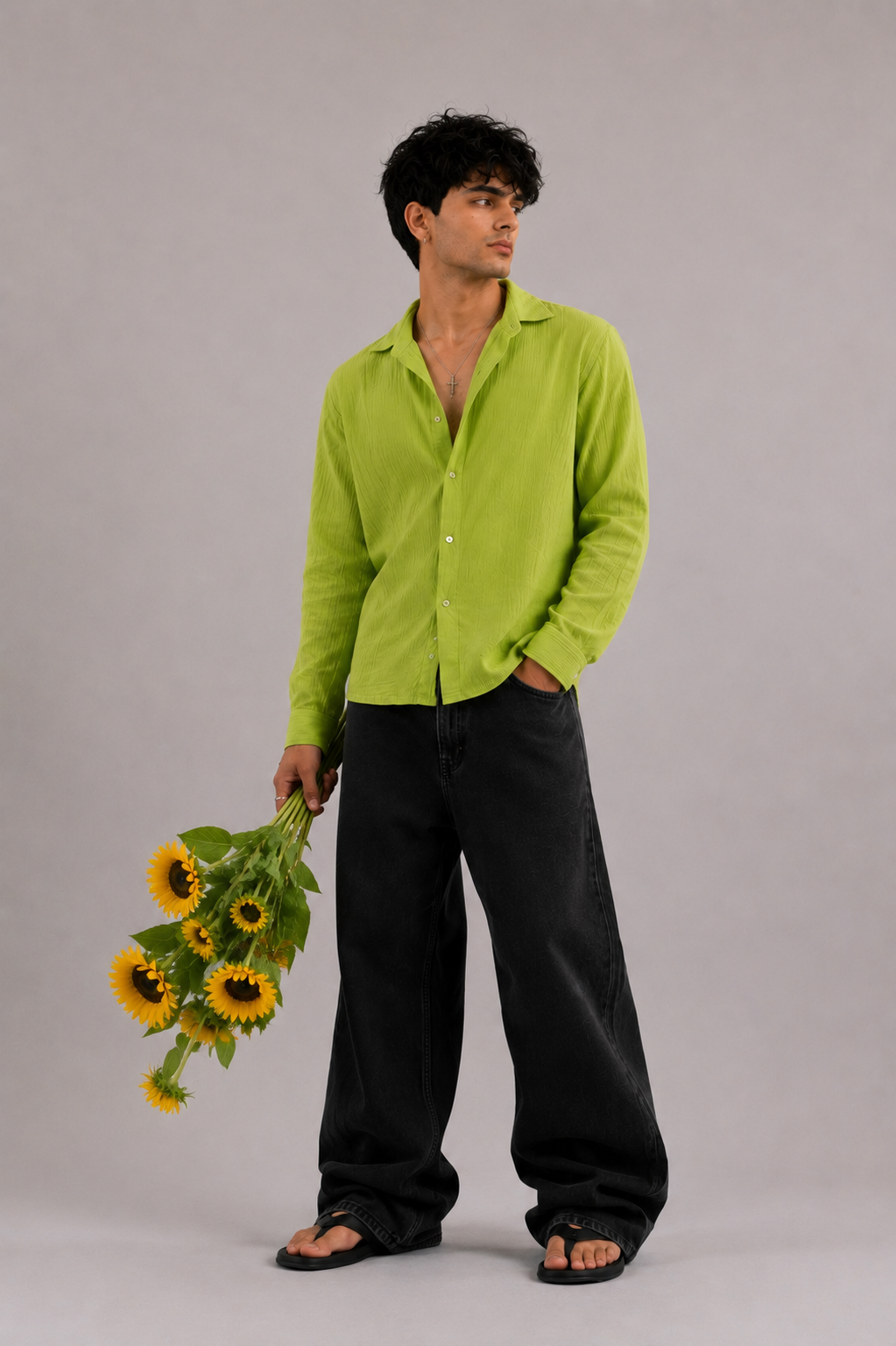 Green Gauze Shirt