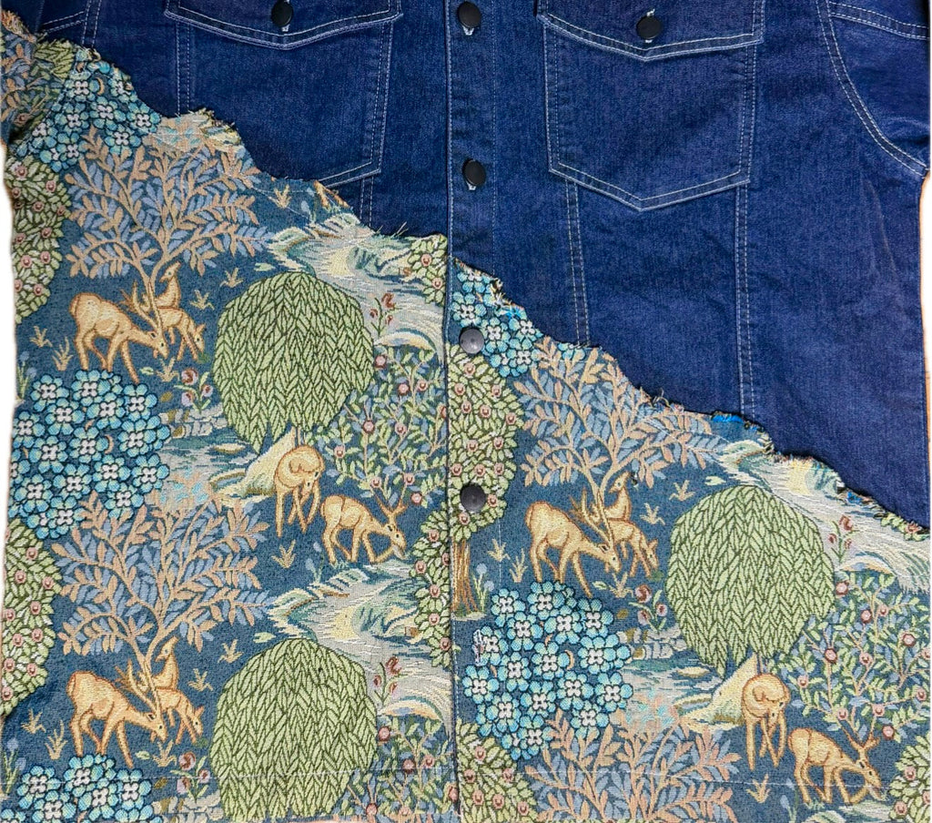 Denim Vantara Jacket ( Cord Set )