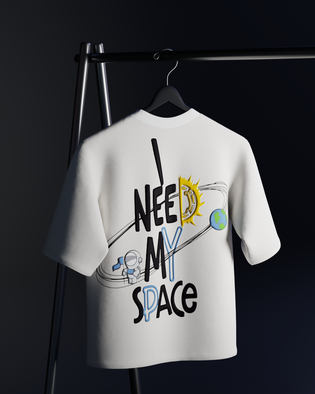 I Need My Space Oversized T-shirt