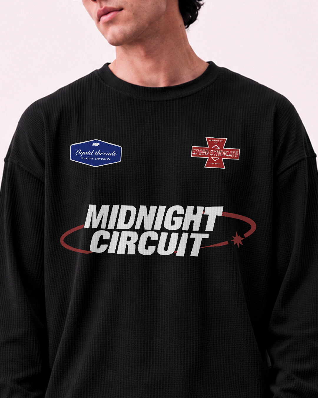 Midnight Circuit Waffle T-Shirt
