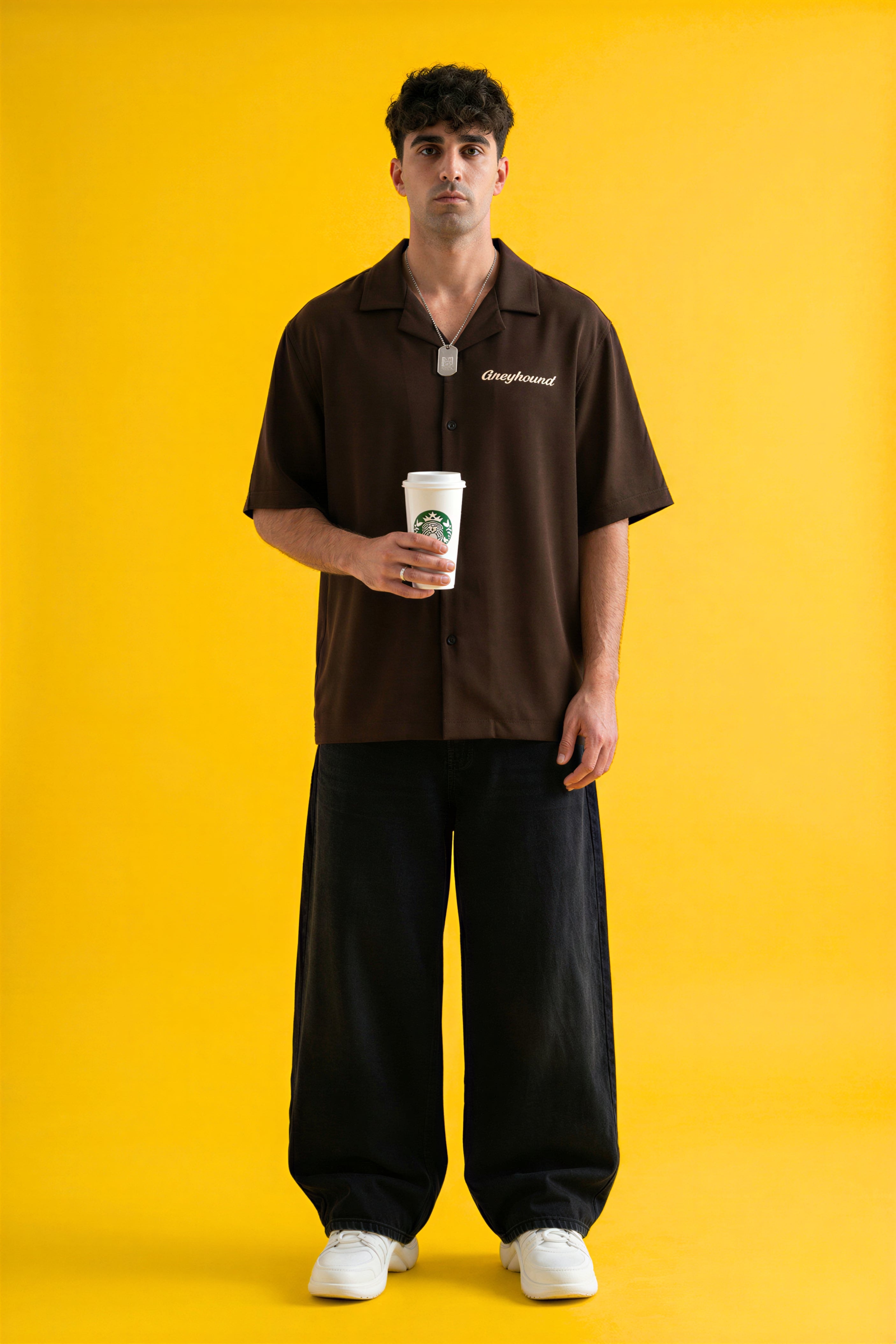 Caffeine and Chaos Bowling Shirt