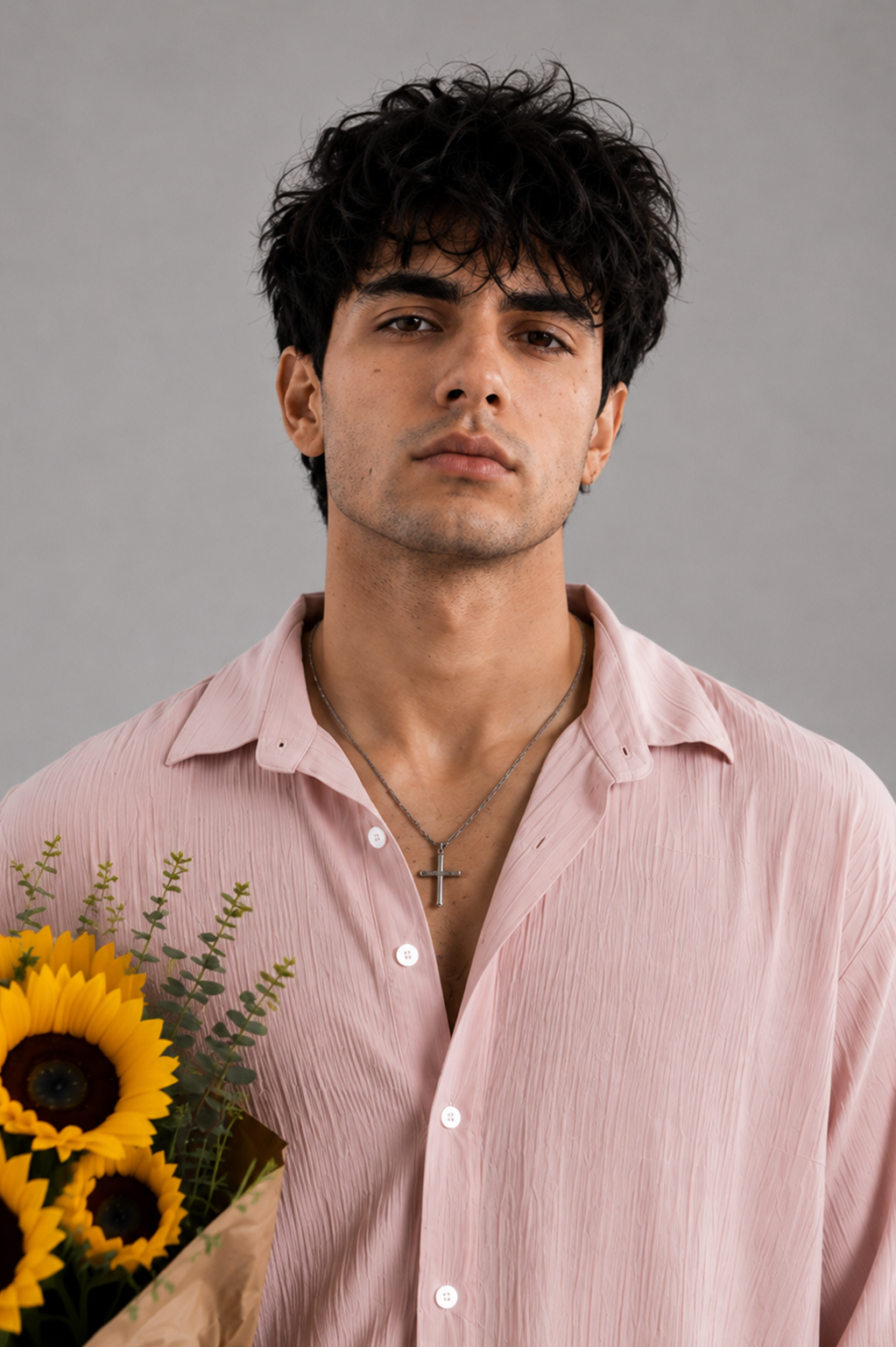 Pale Pink Gauze Shirt
