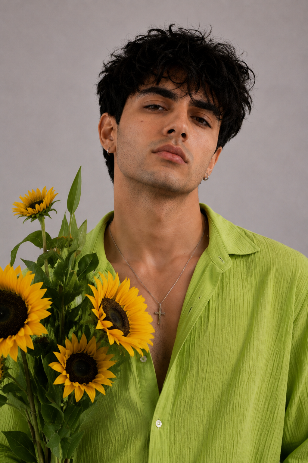 Green Gauze Shirt