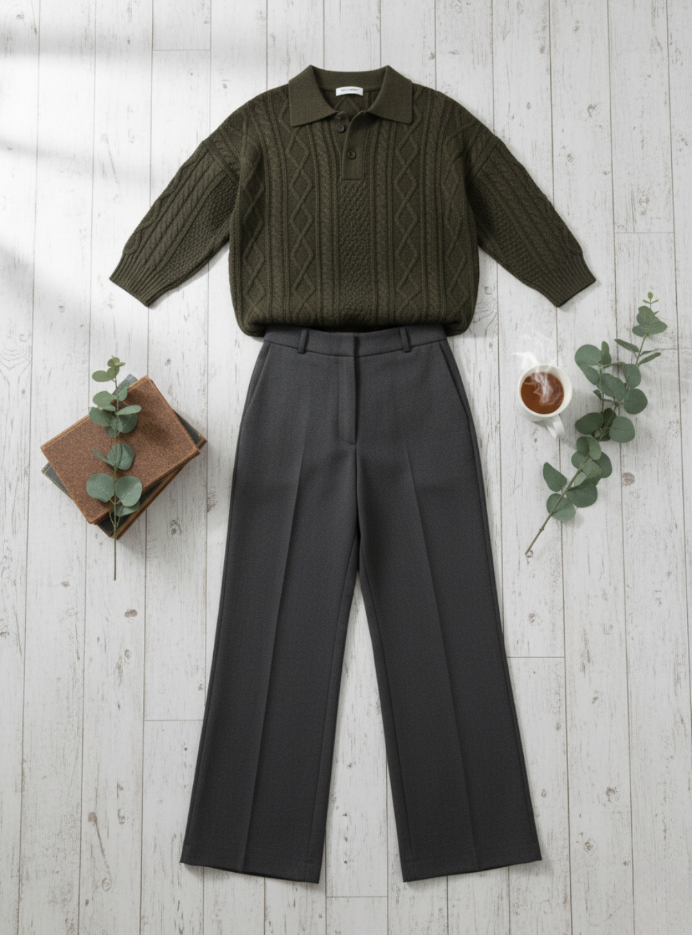 OLIVE TRAIL SWEATER