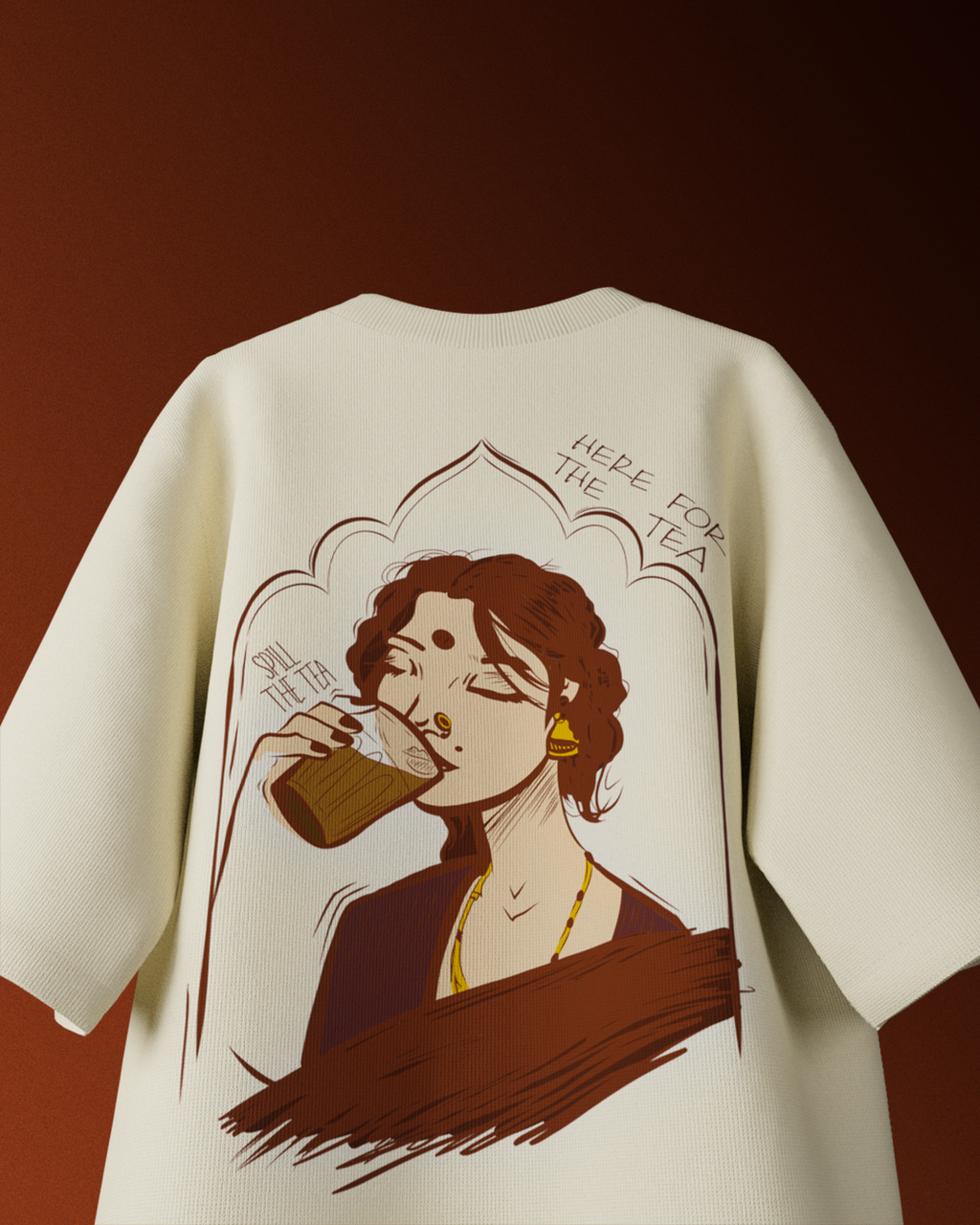 Spill The Tea Oversized T Shirt